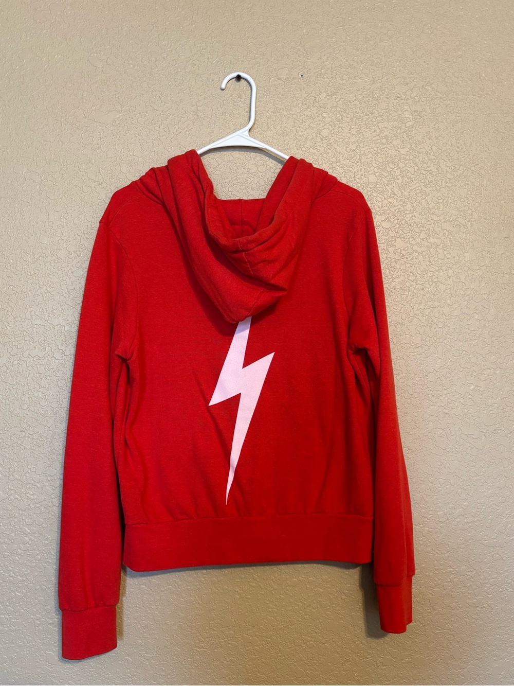 Aviator Nation Red Lightning Bolt Zip-Up